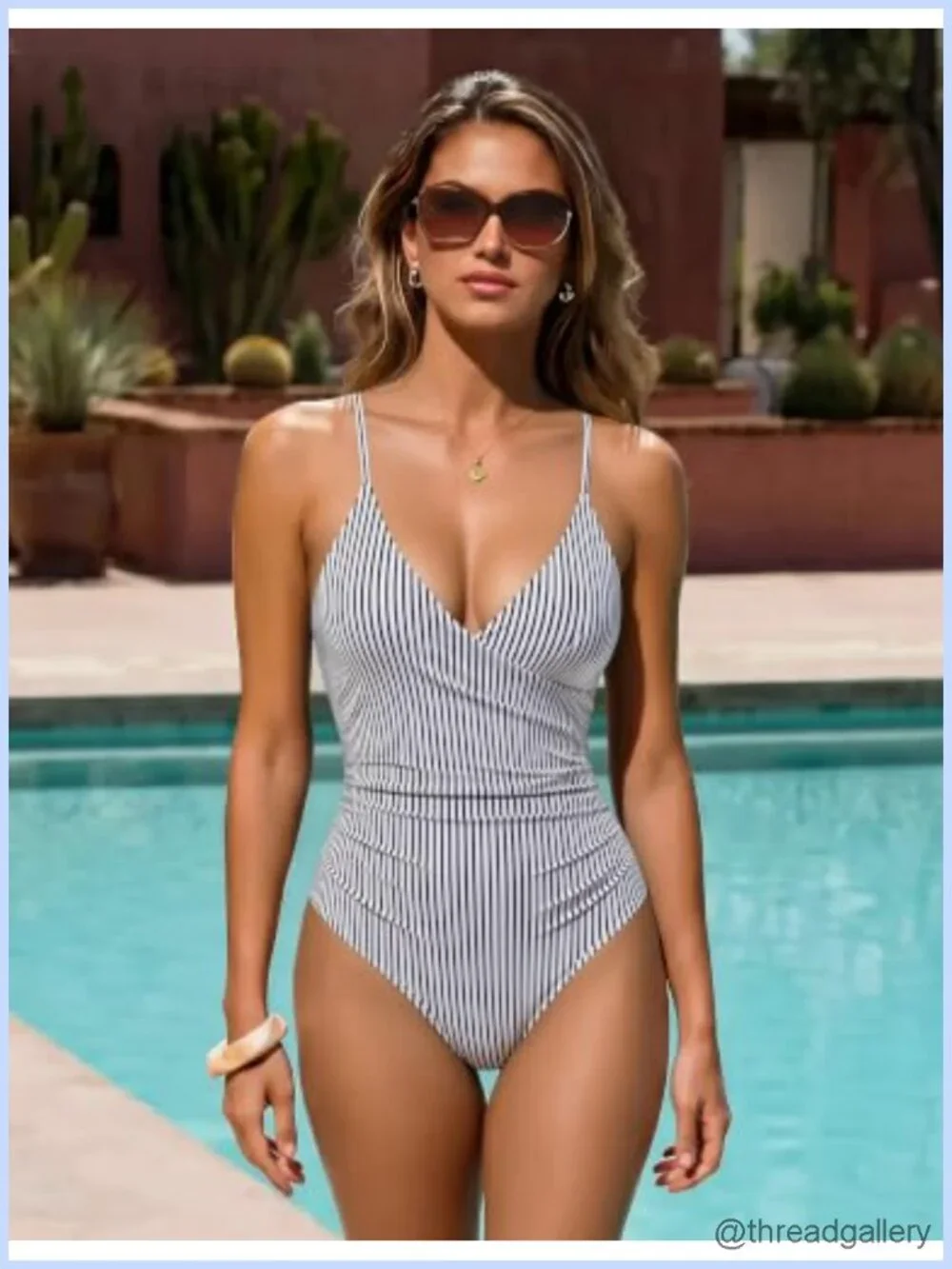 Tummy Control Push Up One Piece Swimsuit